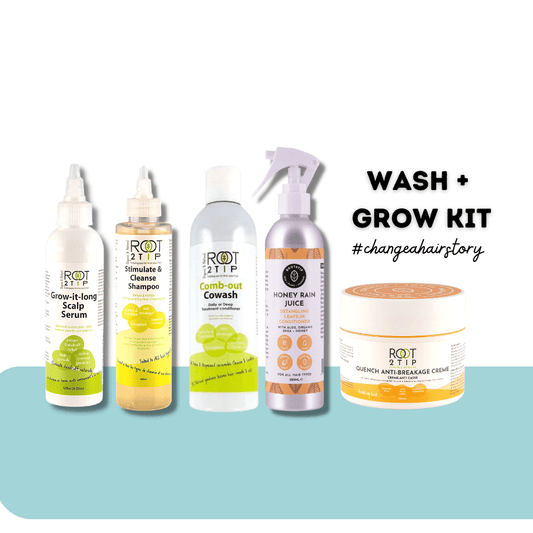 Subscribe and Save 50% Off  - WASH & Gro Kit™️ For Afro hair + Curls
