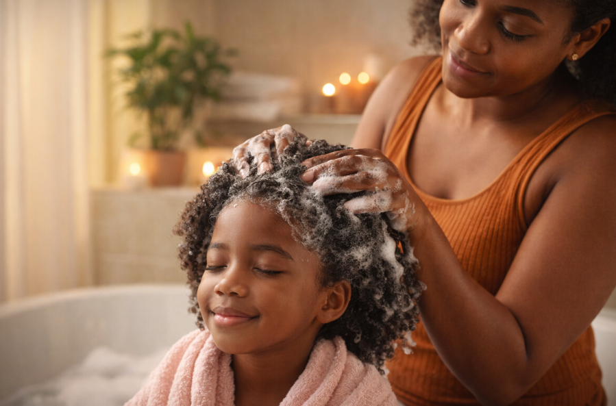 Root2Tip Cool Mint Curl Cleanser — Gentle Kids Shampoo for Afro, Curly & Wavy Hair