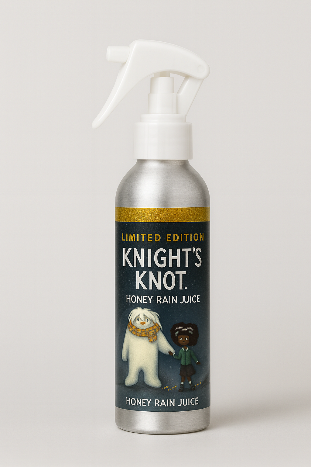 Limited Edition Knights Knot Kids - Honey Rain Juice Forever bottle