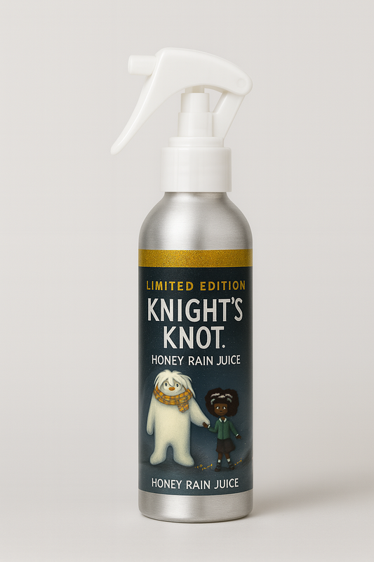 Limited Edition Knights Knot Kids - Honey Rain Juice Forever bottle