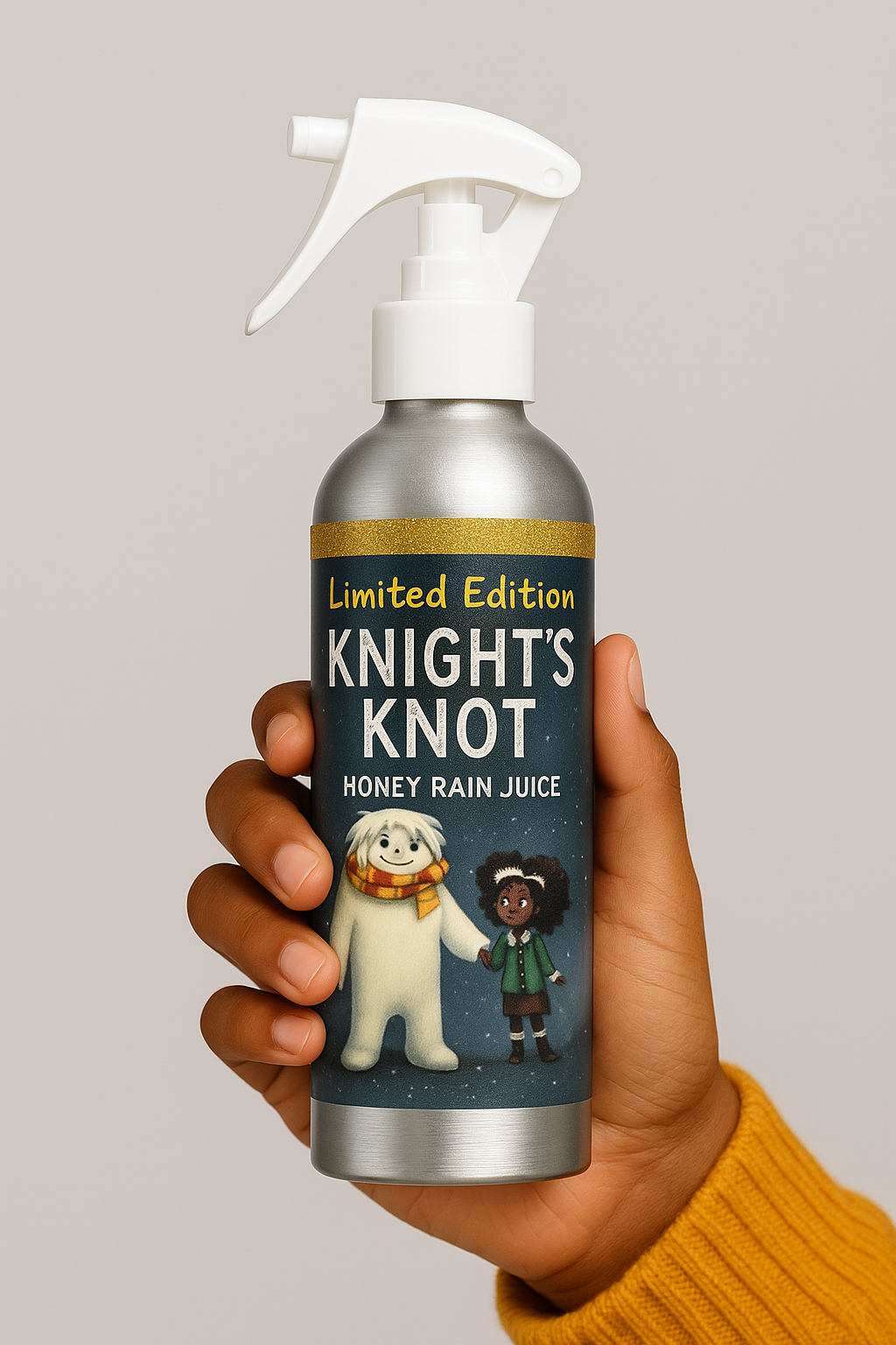 Knight's Knot Christmas Gift Set - Illustrated Storybook, Limited Edition Honey Rain Juice & Animated Film