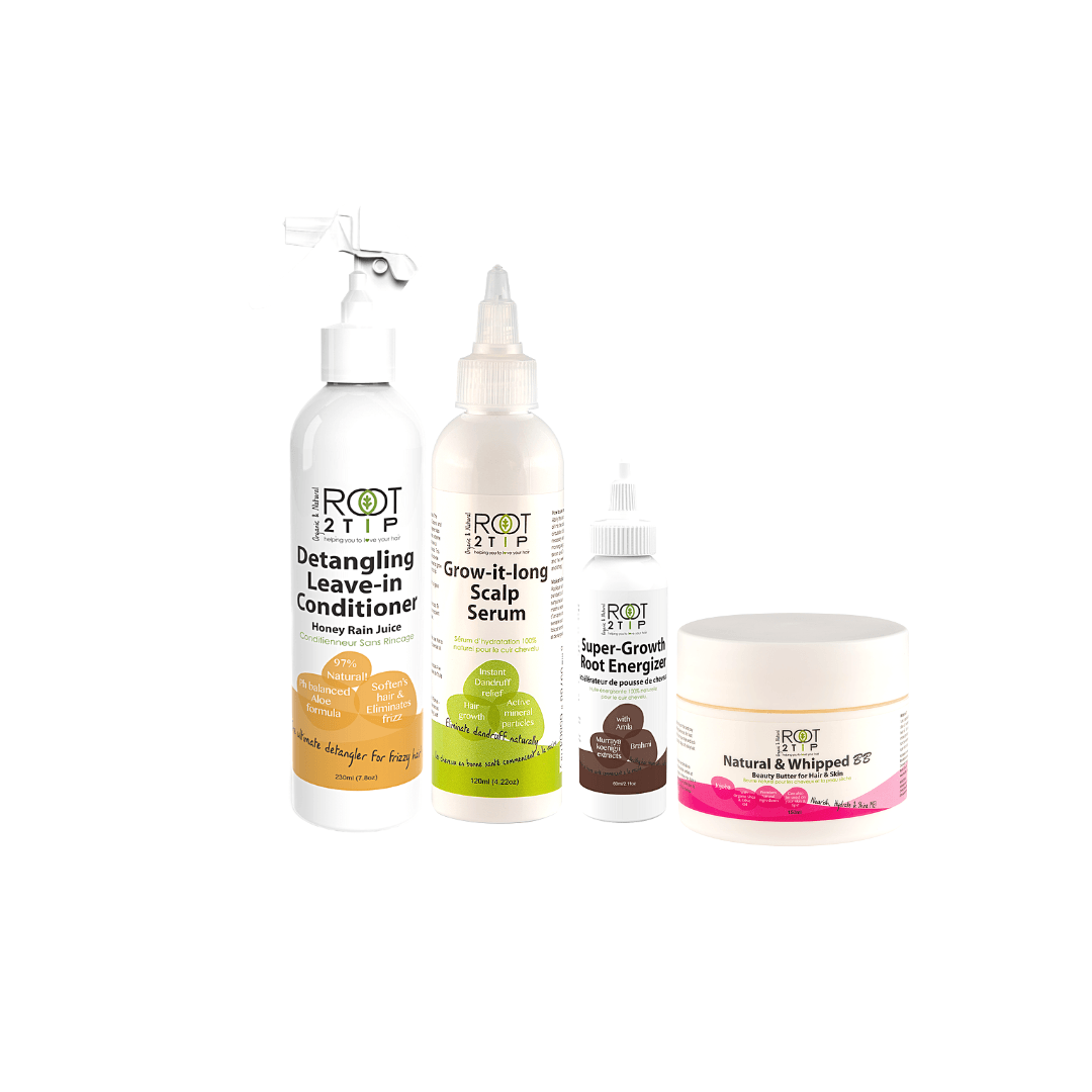 Just Grow It - Hair Growth Kit For (Type 4 hair, natural curls and dry low growing hair)